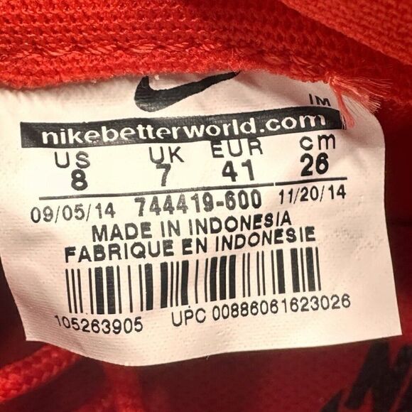 Nike SB Blazer Mid Mens Size 8 Shoes Metric Red Athletic Sneakers VNDS‎ 2015